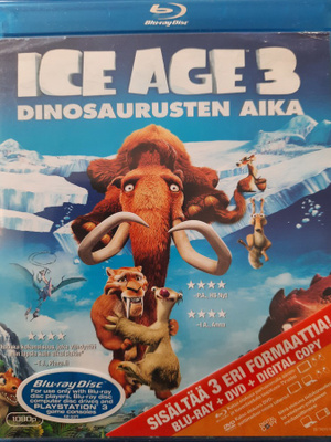 ICE AGE 3 DINOSAURUSTEN AIKA BLU-RAY + DVD SUOMIPUHE