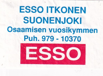 Suonenjoki,   ESSO Itkonen   1/9