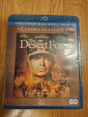 The Desert Fox-Rommel, Erämaan Kettu (Blu-Ray & DVD)