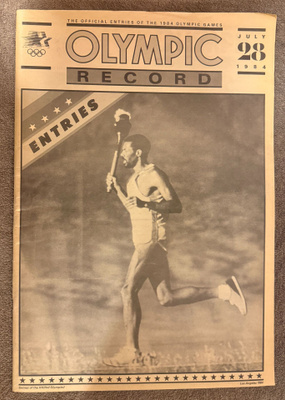 OLYMPIC RECORD JULY 28 1984 - ENTRIES