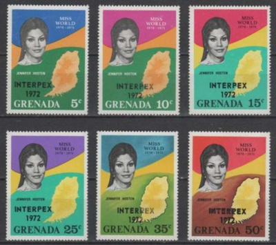 (S0306) GRENADA, 1972 (Interpex' 1972. Overprints). MNH**
