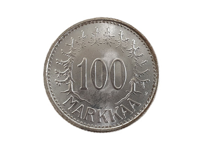100 markkaa v. 1960 - Hyväkuntoinen!
