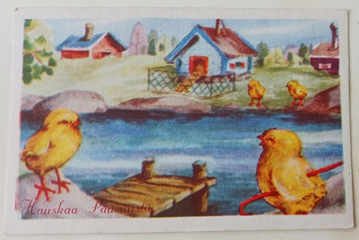 Tipuja joen rannoilla sekä tipujen tarha, ei p.