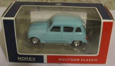 Renault 4 TL Hatchback 5 door Babyblue 1970 Norev 1:64