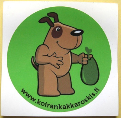 Koira ja pussi tarra