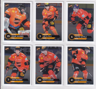 2020-21 Cardset Series 1 KooKoo Team Set 12 korttia (73-84)