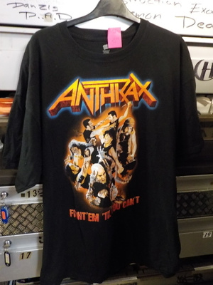 ANTHRAX 2011-2012 WORLD TOUR KIERTUE T-PAITA KOKO XXL