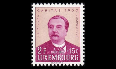 Luxemburg 475 ** Caritas säveltäjä 2 Fr +15 C (1950)