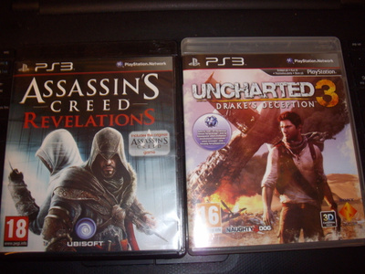 2 kpl PS3 Assassin's Creed Revelations & UNCHARTED 3 *SIS.PK