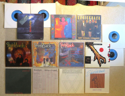 SHRIEKBACK: 13 x 7" vinyylisinkkua - New wave, electronic  (