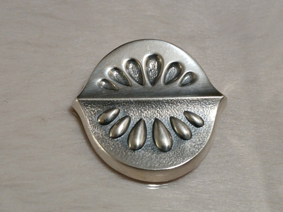 Vintage desing Holger Lindström hopea rintakoru solki