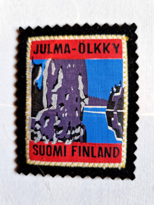 Julma-Ölkky vintage kangasmerkki