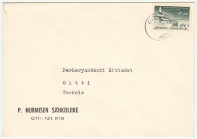 Firmakuori Oitti Hausjärvi P. Nurmisen Sähköliike 1963