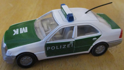 Mercedes-Benz C220 Sedan 4 door W202 Polizei 1994 Siku 1:55