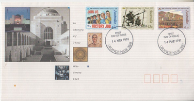 FDC Australia 1991 WW2 Torbukin taistelu