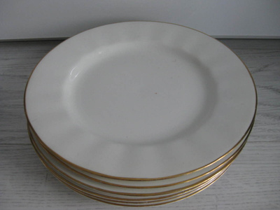 Arabia, kultareuna lautanen, 6 kpl, Kaj Franck, 1949-1964
