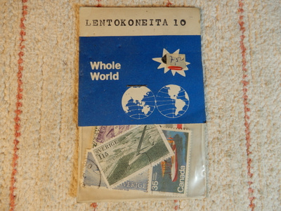 POSTIMERKKEJÄ - LENTOKONEET