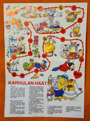 Karhulan häät – lautapeli 80-luvulta.