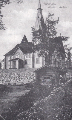 Riihimäki, kirkko , wanhakortti , b641