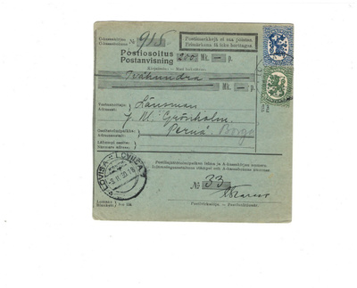 POSTILÄHETYS LOVIISA KONTR