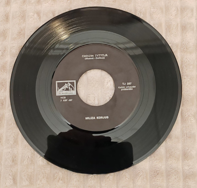 Miliza Korjus Warum? Cadizin Tyttöjä 7"Single