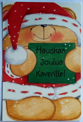 KULKEMATON  FOREYER FRIENDS NALLE-JOULUKORTTI