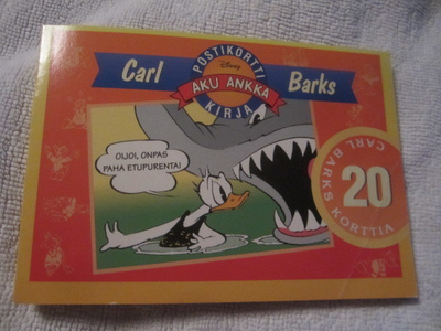 Disney / Carl Barks / Aku Ankka Postikorttikirja 16 korttia