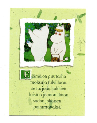 °°ELÄMÄ ON PUUTARHA...°° -KORTTI / Muumi
