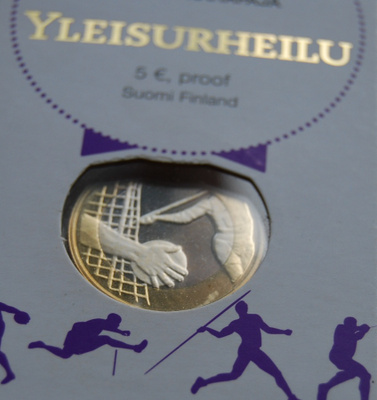 Suomi 5 € 2016 Urheilurahat - Yleisurheilu, Proof