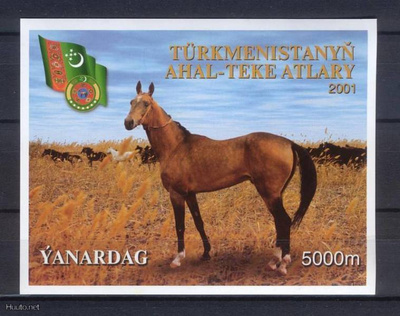TURKMENISTAN hevoset pienoisarkki