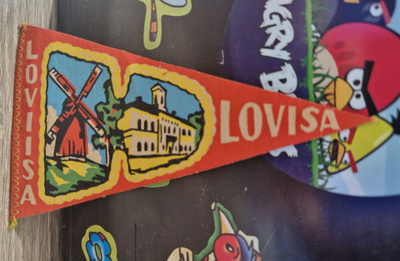 Loviisa vintage pieni matkailuviiri 1960-luvulta