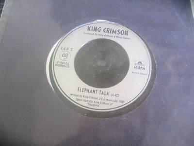 7" - King Crimson - Matte Kudasai / Elephant Talk