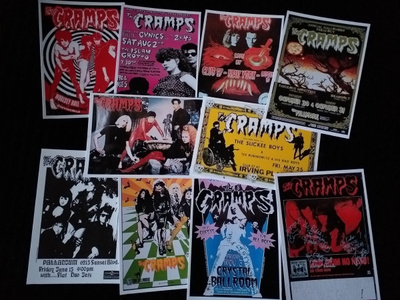THE CRAMPS --- postikorttisetti 10kpl--- 9,5cm x 13.5cm   #1
