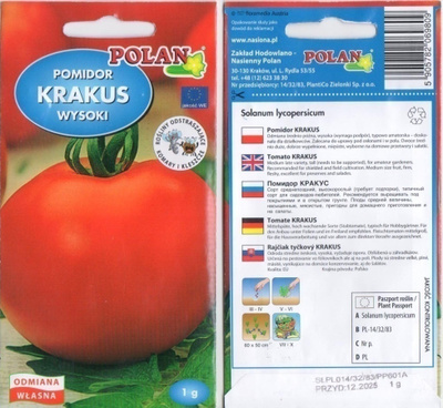 Tomaatti "Krakus" siemenet HUOM PÄiVÄYS! Ale -30%#