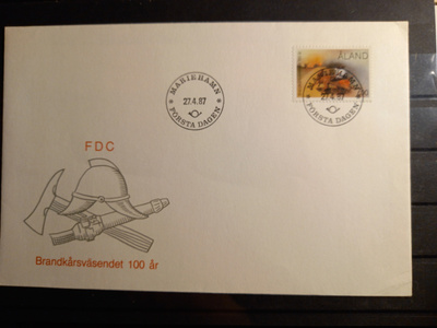ÅLAND EPK FDC 3/1987: Palokuntatoiminta 100v.