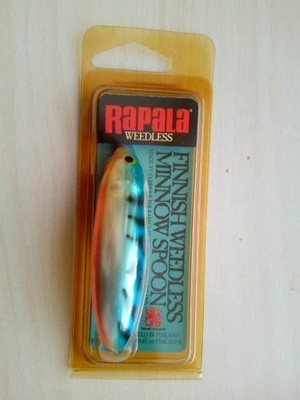 90-luvun Rapala Minnow Spoon paketissaan