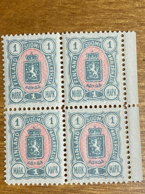 VAAKUNA MERKKI 1MK 1889 NELIÖ**