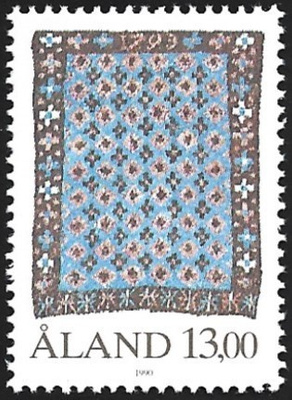 Åland 1990 Yleismerkit Ryijy 13,00 mk ** LaPe 041
