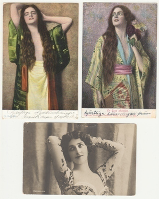 Vanhat kortit : Naisaihe naisia 7 eril 1900-luvun alku