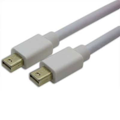 Mini DisplayPort kaapeli, 20-pin uros-20-pin uros,Valkoinen