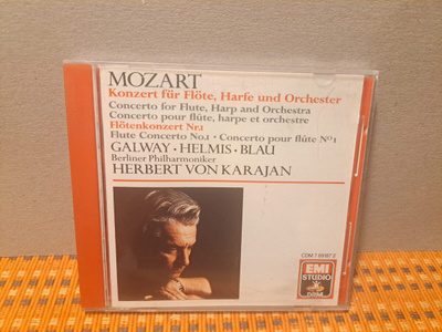Mozart:Concerto for Flute& Harp-Galway,Hlmis,Von Karajan CD