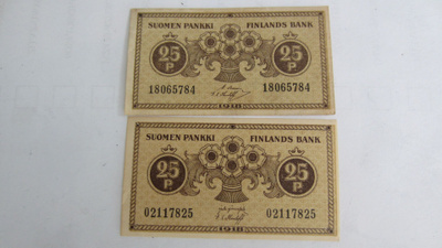 25 penniä 1918