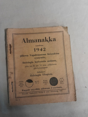 huuda syntymävuotesi almanakka 1942