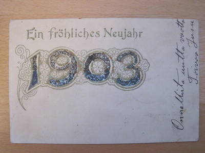 VANHA Postikortti Onnittelukortti 1903
