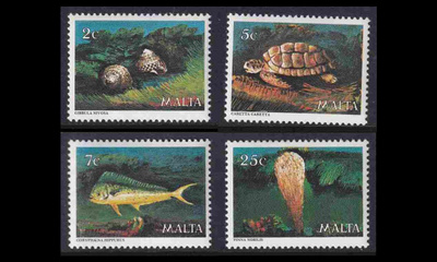 Malta 599-602 ** Merieläimiä (1979)