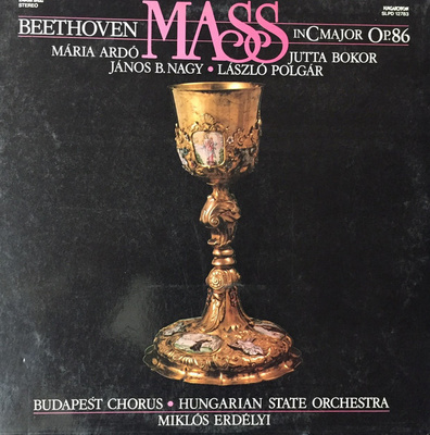 BEETHOVEN MASS IN C MAJOR :: VINYYLI  LP  ..  BUDAPEST  1986