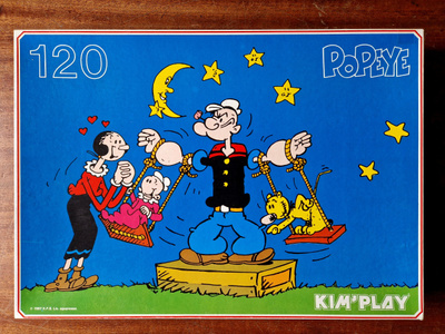 Kippari-kalle vintage palapeli uudenveroinen