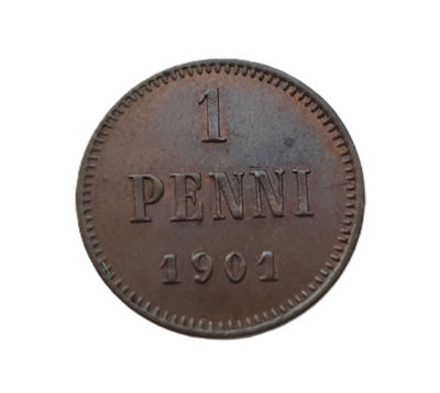 1 penni 1901 - hyväkuntoinen!