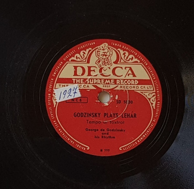 Savikiekko 1948 - Georg de Godzinsky - Decca SD 5030