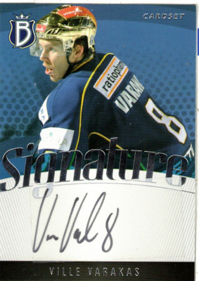 2011-12 Cardset VILLE VARAKAS BLUES HIFK Signature nimmarI